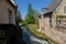 View on the river Jeker english Jeker, the lock and the former Lombok english Lombok watermill in Maastrich