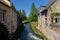 View on the river Jeker english Jeker, the lock and the former Lombok english Lombok watermill in Maastrich