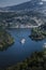 View of the river landscape of the Douro Valley, Porto, Portugal.