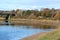 View of River Lune Lancaster with Carlisle bridge