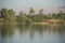 View of river nile in Egypt showing Luxor west bank