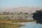 View of river nile in Egypt showing Luxor west bank