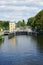 View of the river in the old town of Spandau in August. Berlin, Germany