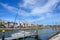 View of the river and promenade, Lagos, Portugal.