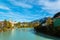 View on river in romantic Bavarian city