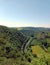 View on river Sauer in Ardennes of Luxembourg near Bourscheid-Moulin