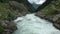 View river scenes in mountains, national park Switzerland