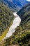 View of the river in Whanganui National Park, New Zealand