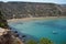 View of Rivera Beach in Qarraba Bay at Ghajn Tuffieha. Il-Qarraba, Ghajn Tuffieha, Mellieha, Malta