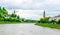 View of riverside of Salzach river in Salzburg, Austria....IMAGE