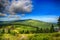 The view on the road Czech and polish friendship in National park Krkonose- Giant mountains