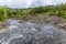 A view from a road down a river leading to the Arenal Lake in Costa Rica