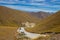 View with a road near Lindis valley, New Zealand