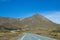 View with a road near Lindis valley, New Zealand