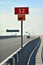 View of road and signs on southern bypass of Warsaw S2.