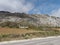 View of a Road to El Torcal de Antequera Natural Park