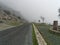 View of a Road to El Torcal de Antequera Natural Park