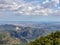 View from the road to Montserrat Abbey in Spain