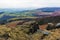 View of the road to Win Hill, at Stannage Edge, Derbyshire, January, 2020