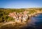 A view of Robin Hood`s Bay, a picturesque old fishing village on the Heritage Coast of the North York Moors