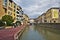 View at Robine Canal in center of Narbonne City