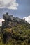 View of the Roccascalegna castle in Abruzzo, Italy