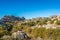 View at the rock formation El Torcal of Antequera - Spain