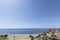 A view of the rock formations Erosions of Bolnuevo on the Mediterranean coast in Spain