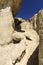 A view of the rock formations Erosions of Bolnuevo on the Mediterranean coast in Spain