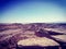 View of rock formations in the lunar valley in San Pedro de Atacama, Chile