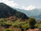 View of rock formations in the Quebrada de las Conchas near Cafayate, Salta Province, Argentina