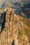 View of rocks in Saxon Switzerland for climbing