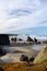 View Of Rocks And Surf Line Of Coquille Point Beach, Kronenberg Park, Bandon, Coos County, Oregon In The