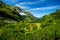 View from the Rocky Alpine Trail to Lake GrÃ¼nsee