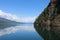 View of Rocky Cliffs from Harrison Lake, British Columbia