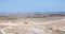 View of the rocky dune of Yeu island next to the sea