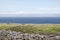 View of rocky Irish landscape overlooking the Atlantic Ocean