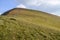 View of rocky peaks covered with green pine trees. Beauty of nature. Svydovets ridge. Ukraine