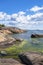 View of the rocky shore of Puistovuori, Hanko, Finland