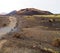 View of a rocky volcano in a National Park, Spain.