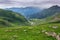 View from Rohtang pass at beautiful green valley