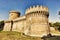 View of the roman castle of Giulio II , Ostia Antica - Rome