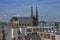 View of the Roman Catholic church in Amsterdam