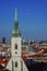 View of Roman Catholic St. Martin\'s Cathedral and Bratislava city skyline