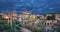 View of Roman Forum at dusk, Rome