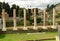 View of the Roman Forum in Rome, Italy. The Roman forum is one of the main tourist destinations in Europe. Beautiful panorama of