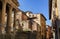 View of the Roman temple of Vic. Catalonia, Spain