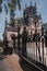 View of the  romantic Regaleira Palace Quinta da Regaleira and a luxurious park located in Sintra. World Heritage Site by UNESCO