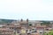 View of rome city from height beautiful city scape of rome city center