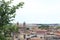 View of rome city from height beautiful city scape of rome city center